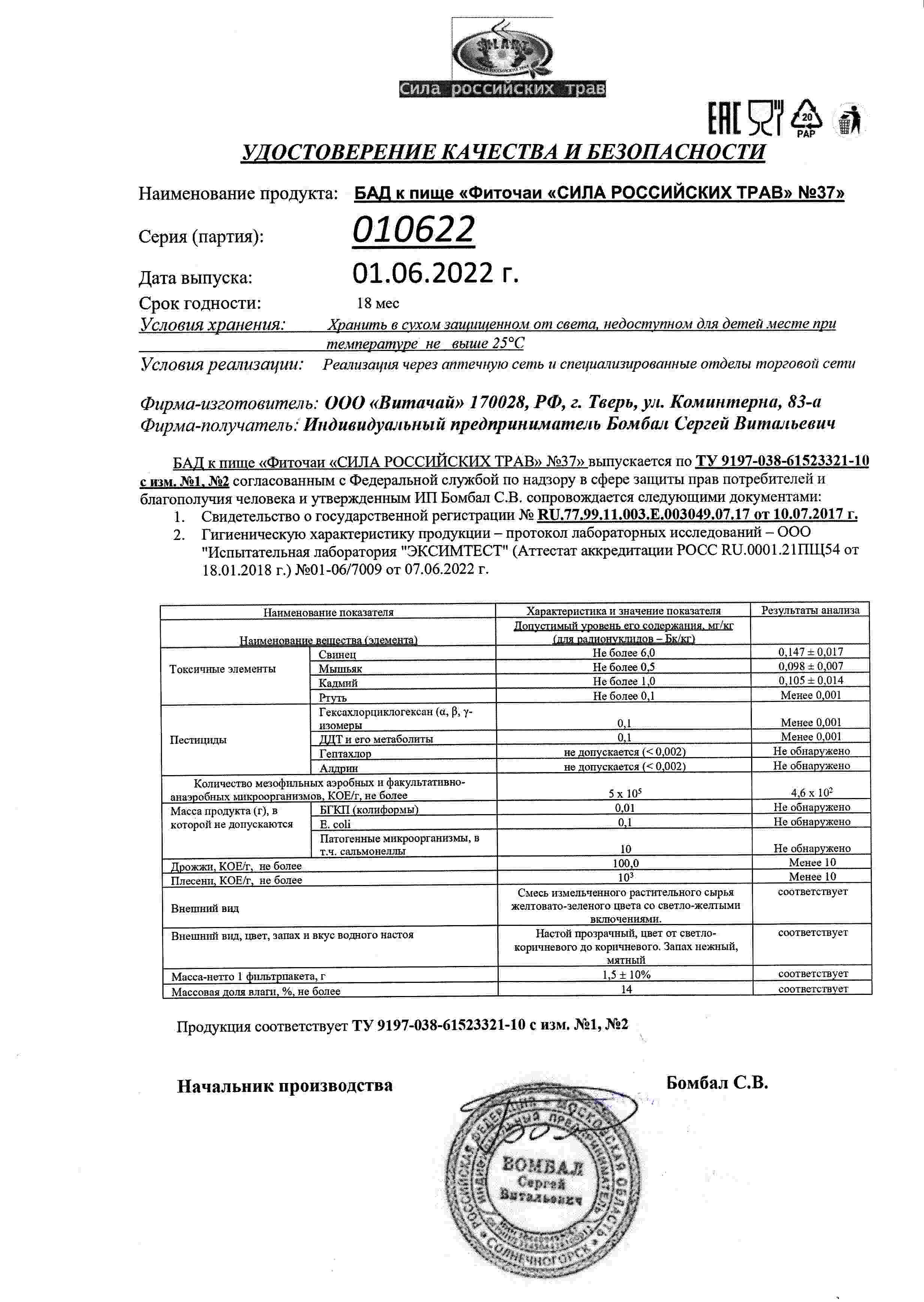Паспорт №062022